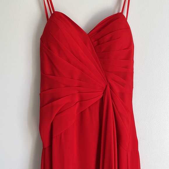 ❤️ Faviana Couture Red Strapless Prom Dress Size 4 - Picture 15 of 17